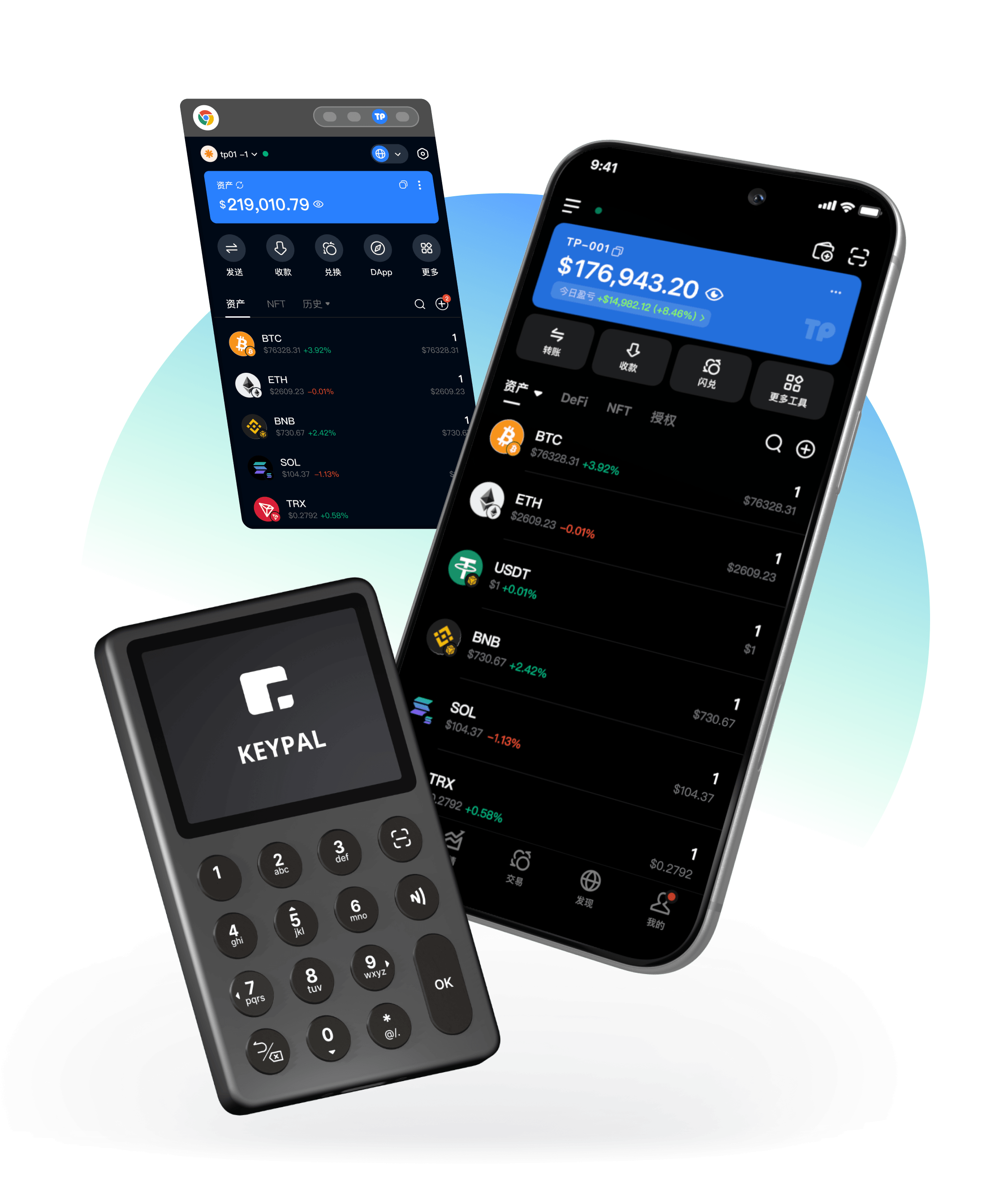 TokenPocket 多鏈資產管理介面